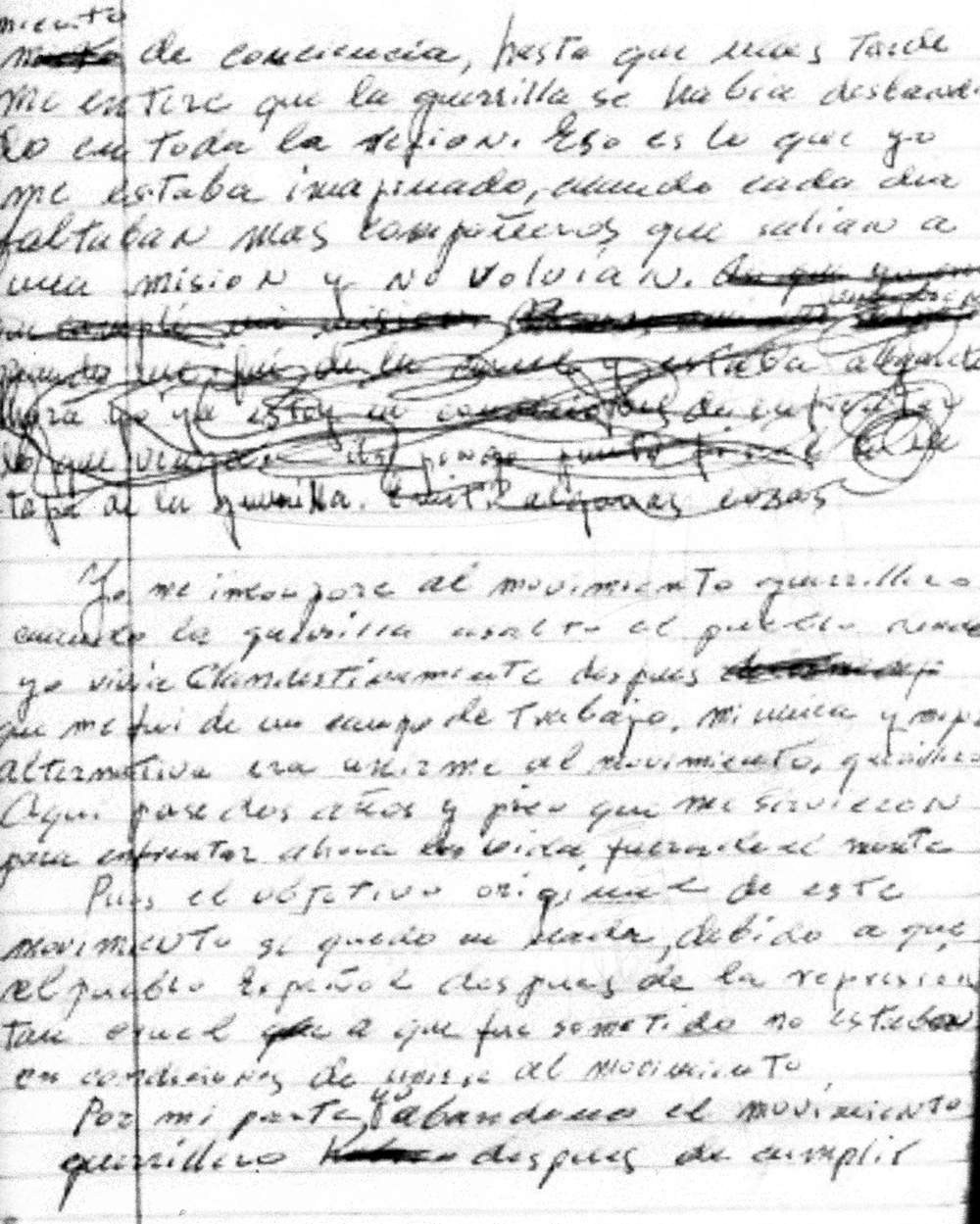 memorias manuscritas de Carlos Blanco